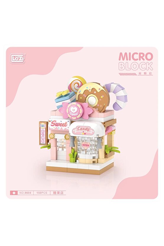 150 Parça LOZ Blok Oyuncak Mini Şeker Dükkanı Candy Sop