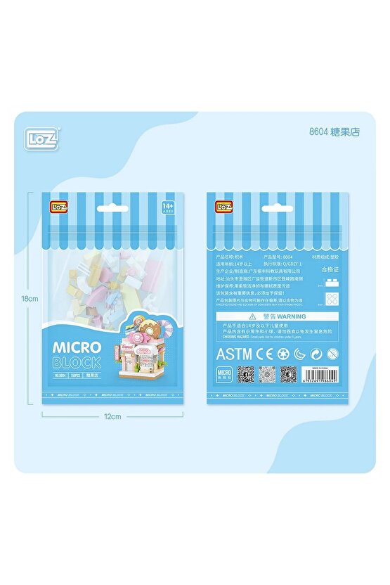 150 Parça LOZ Blok Oyuncak Mini Şeker Dükkanı Candy Sop