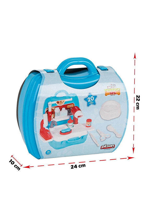 Oyuncak Aksesuarlı Veteriner 21 Parça Meslek Seti