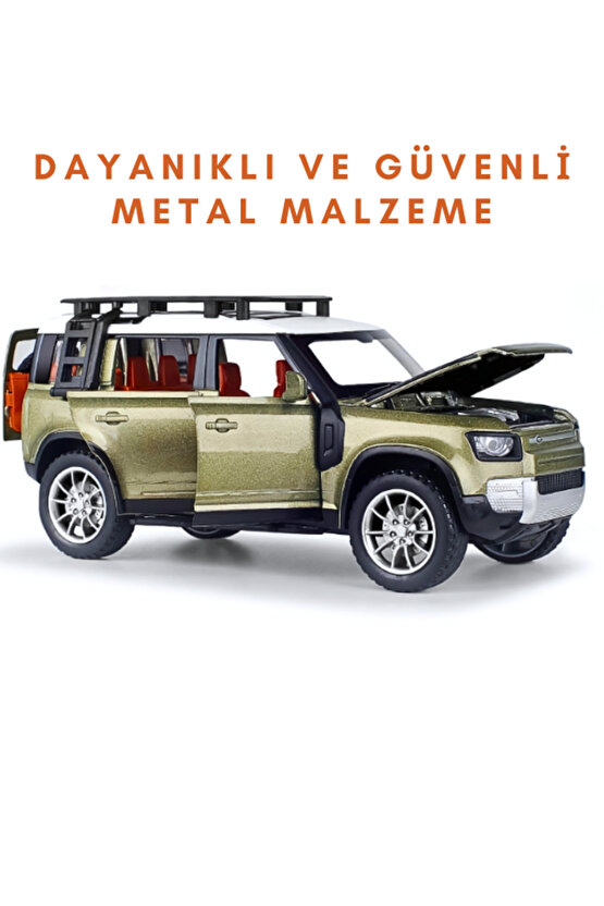 Çek-Bırak Lüks Range, Buhar Çıkaran Sesli Işıklı Kapıları ve Bagajı Açılabilen Oyuncak Araç Die-Cast