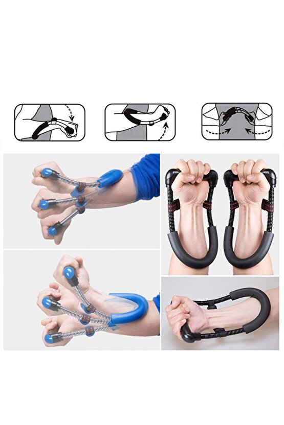 El Bilek Ön Kol Kası Güçlendirme Yayı Spor Egzersiz Aleti Kas Geliştirici Güçlendirici