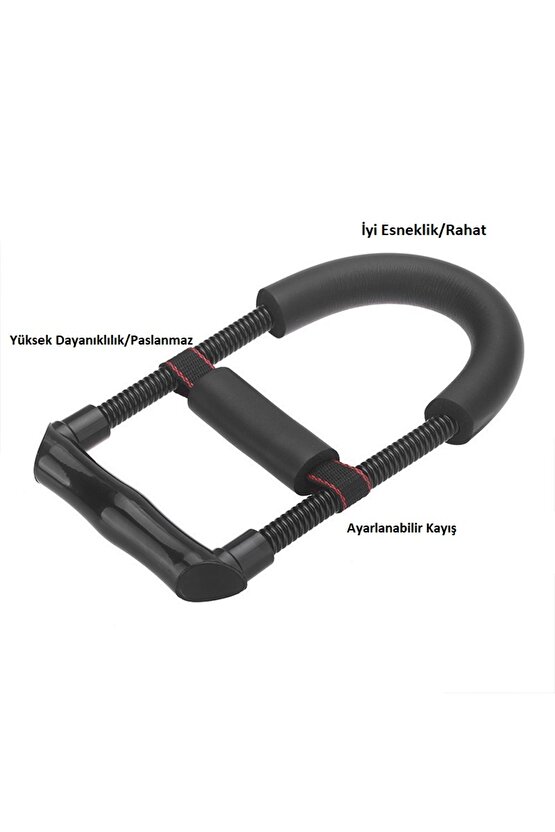 El Bilek Ön Kol Kası Güçlendirme Yayı Spor Egzersiz Aleti Kas Geliştirici Güçlendirici