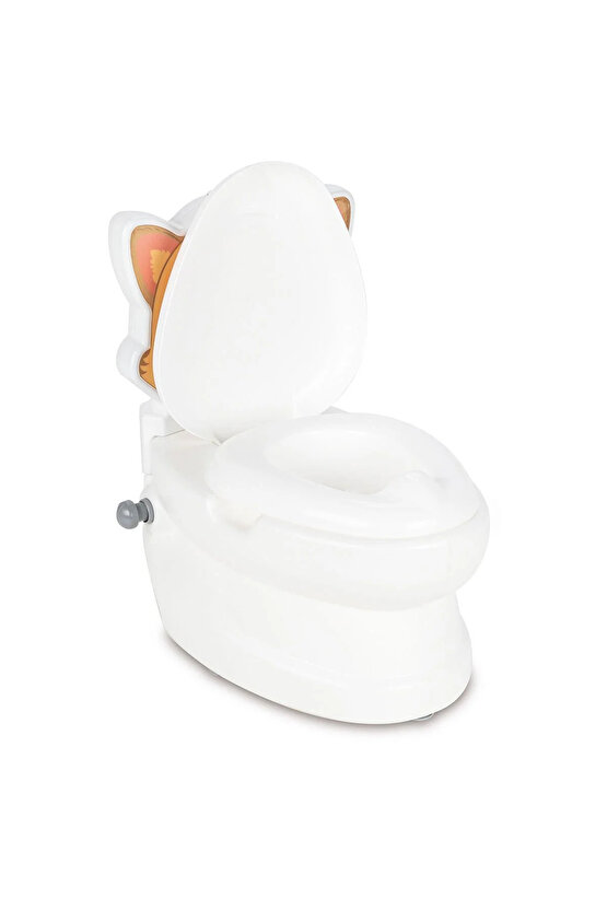 Sesli Işıklı Sifon Sesi Bebekler ve Çocuklar İçin Eğitici Tuvalet Eğitimi Klozet Hazneli Lazımlık