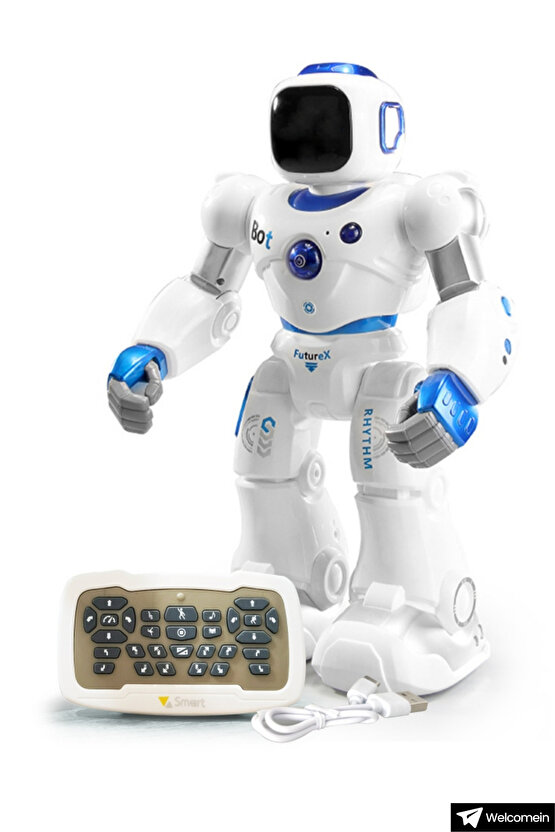 Eğlendirici Akıllı Kumandalı Şarjlı İnteraktif Akıllı Büyük Robot Müzik Hikaye ve Eğitici Özellikler