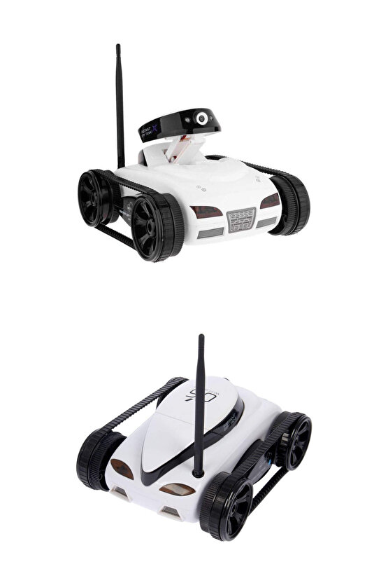 Oyuncak Kablosuz Şarjlı Mini Tank Video Kamera Kayıt Özelliği ve Telefon Kontrollü