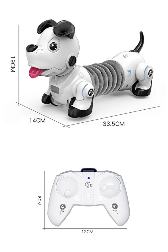 Oyuncak Uzaktan Kumandalı Işıklı ve Sesli Sevimli Akıllı Köpek Uzayıp Kısalabilen Aktivite Oyuncağı