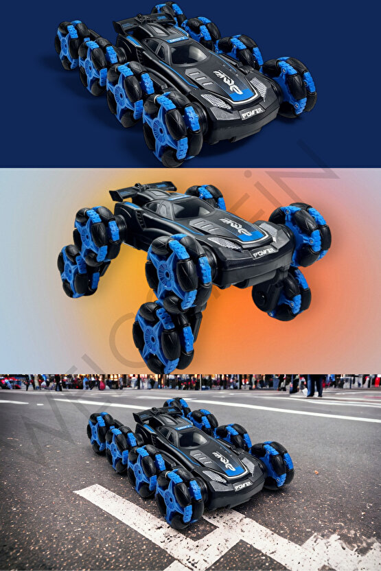 Oyuncak Uzaktan Kumandalı Full Fonksiyon 2.4Ghz 8 Teker Drift Atan Akrobat Araba