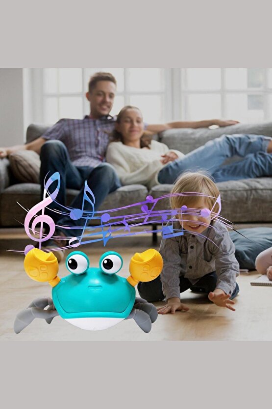 Emeklemeye Yardımcı Sensörlü Yengeç Şarjlı Oyuncak Crob Toys