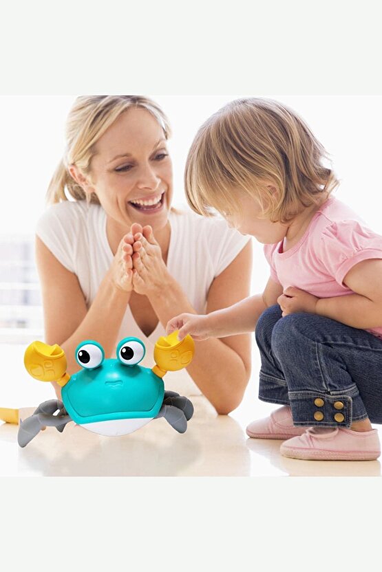 Emeklemeye Yardımcı Sensörlü Yengeç Şarjlı Oyuncak Crob Toys