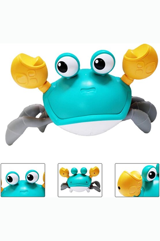 Emeklemeye Yardımcı Sensörlü Yengeç Şarjlı Oyuncak Crob Toys