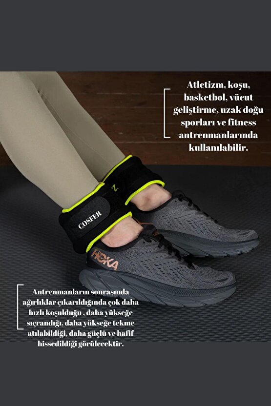 Neopren 0,5kg 0,25x2 Adet El Ve Ayak Ağırlığı Bileklik Fitness Kardiyo Koşu Fizik Tedavi