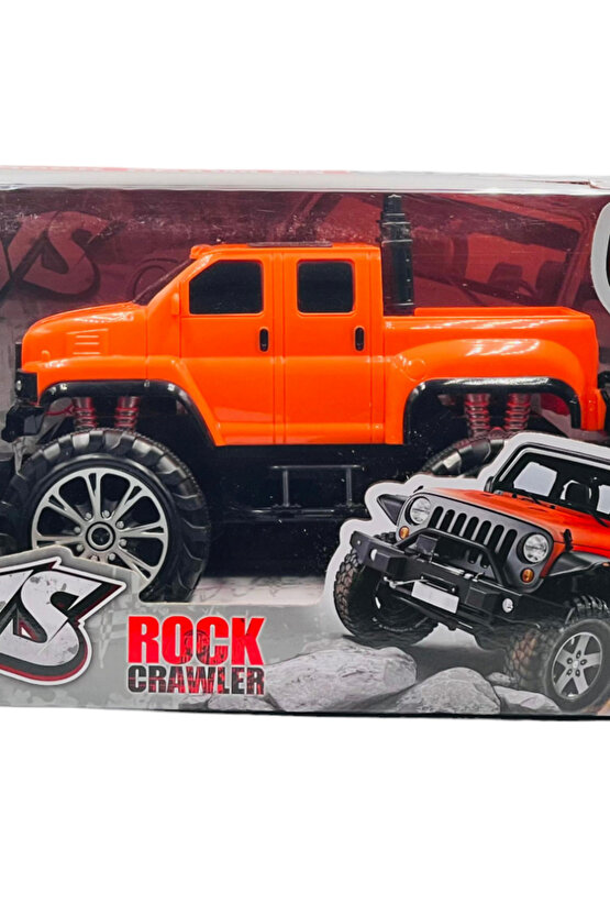 Oyuncak 1:18 Uzaktan Kumandalı Şarjlı Super Suvs Rock Crawler Işıklı Araba
