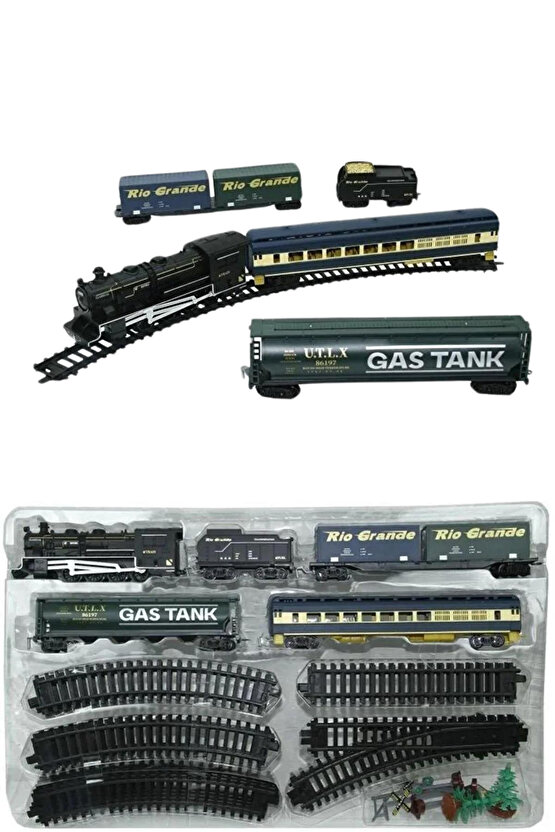 Oyuncak 33 Parça Sesli Ve Işıklı Classic Tren Kutulu Tren