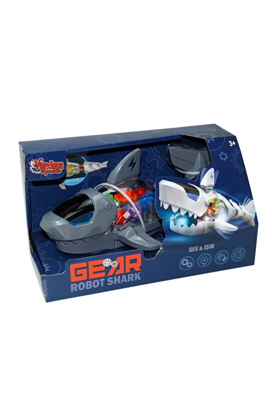Sesli Işıklı Müzikli Sök Tak Robot Köpek Balığı Oyuncak