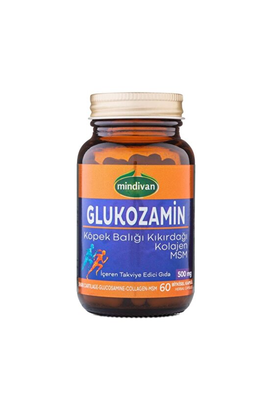 Glukozamin Köpek Balığı Kıkırdağı Kolajen Msm 500 Mg 60 Kapsül