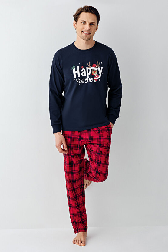 Erkek Lacivert Pijama Takımı