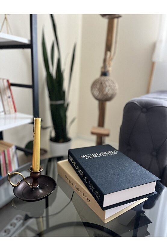 2Lİ KUMAŞ KAPLI DEKORATİF KİTAP KUTUSU SETİ BEJ VE SİYAH