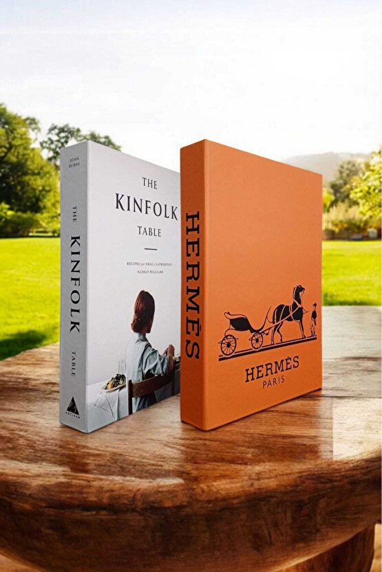 Dekoratif Kitap Görünümlü Kutu 2li Set Decorative Book Looking Box