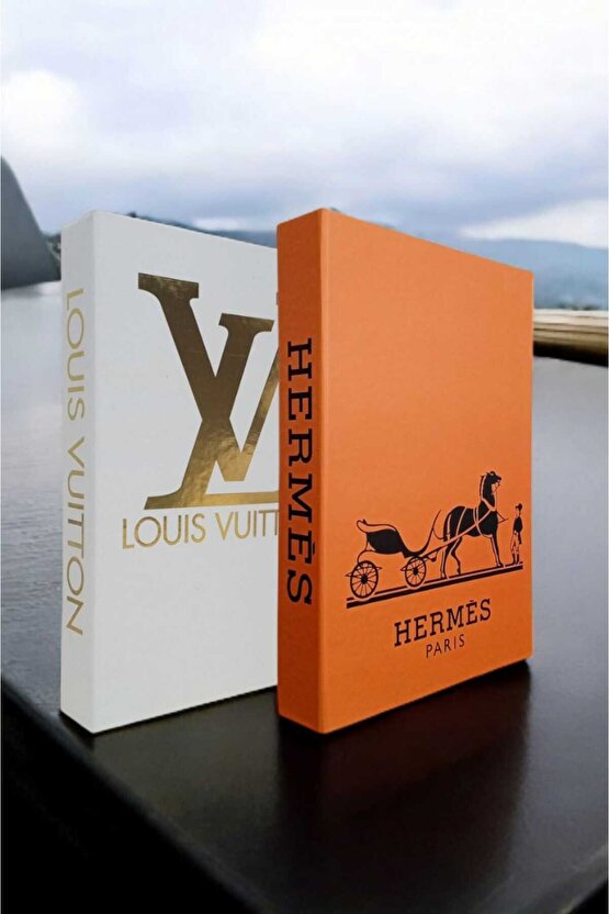 Dekoratif Kitap Görünümlü Kutu 2li Set Decorative Book Looking Box