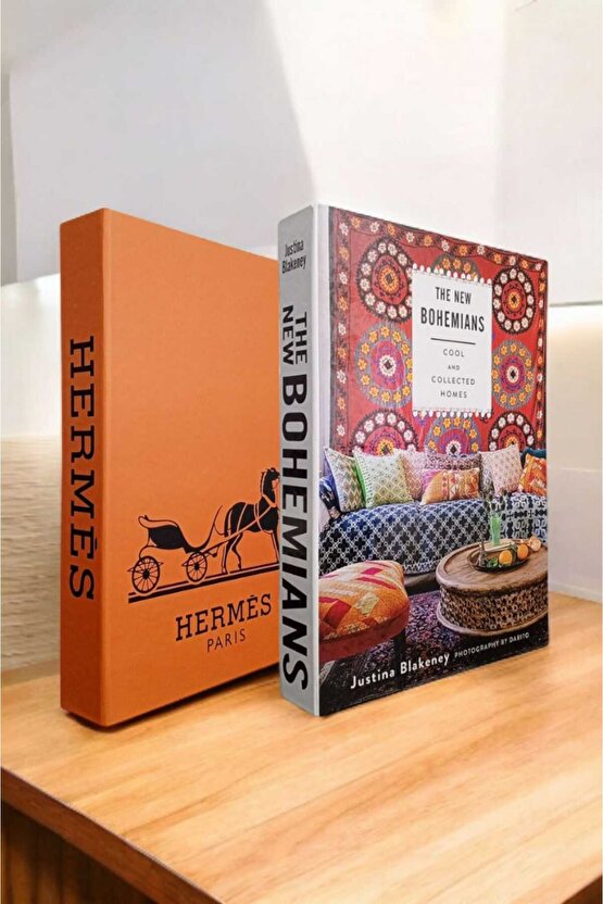 Dekoratif Kitap Görünümlü Kutu 2li Set Decorative Book Looking Box