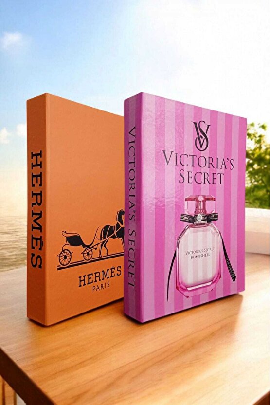 Dekoratif Kitap Görünümlü Kutu 2li Set Decorative Book Looking Box