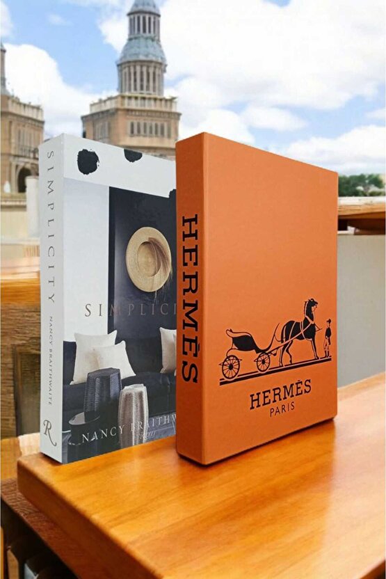 Dekoratif Kitap Görünümlü Kutu 2li Set Decorative Book Looking Box