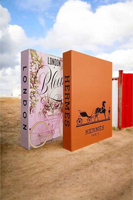 Dekoratif Kitap Görünümlü Kutu 2li Set Decorative Book Looking Box