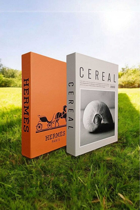 Dekoratif Kitap Görünümlü Kutu 2li Set Decorative Book Looking Box