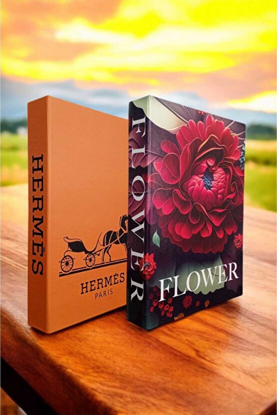 Dekoratif Kitap Görünümlü Kutu 2li Set Decorative Book Looking Box