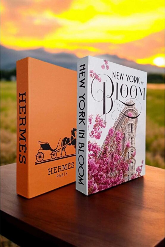 Dekoratif Kitap Görünümlü Kutu 2li Set Decorative Book Looking Box