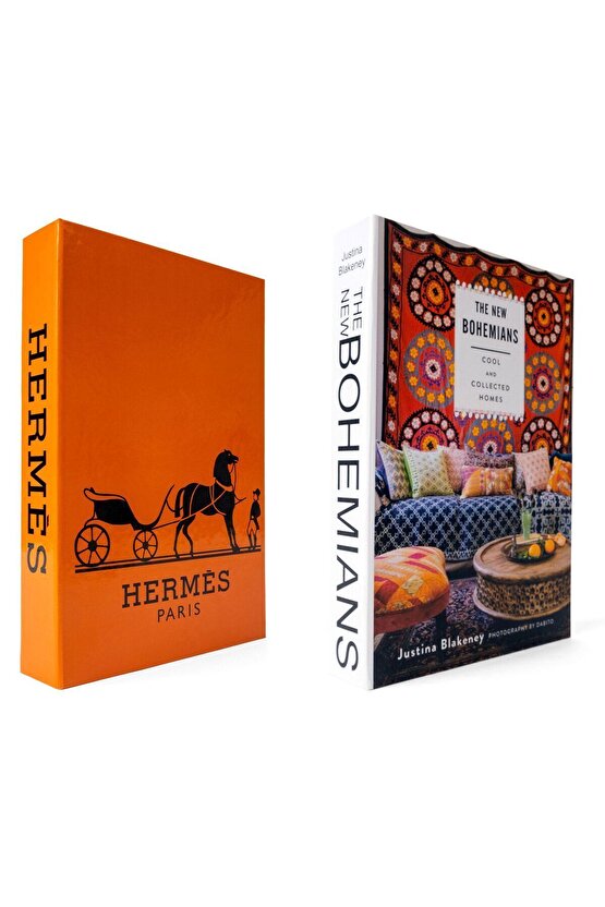 Hermes & Bohemians Dekoratif Kitap Kutusu Set