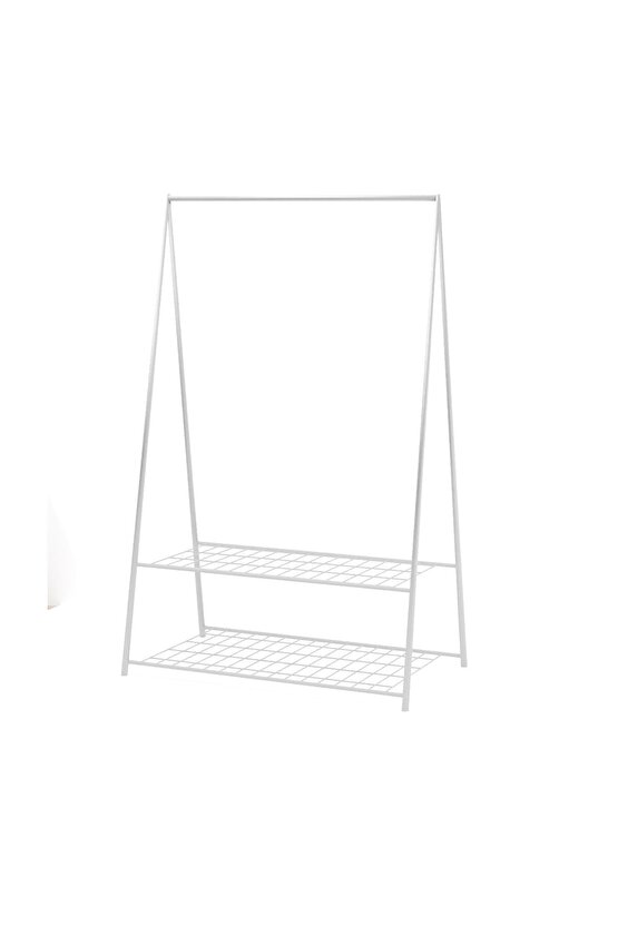 Konfeksiyon Elbise Askılık Iki Raflı