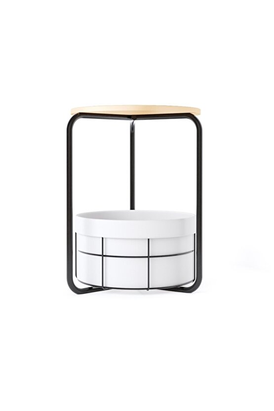 Çantalı Orta Sehpa  Yan Zigon Sehpa Çam 1557