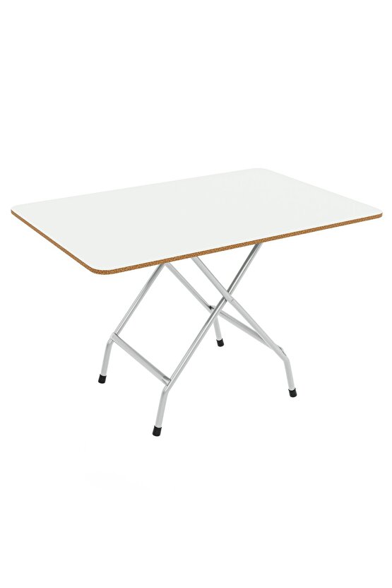 60x90 Beyaz Katlanır Masa Kırma Mutfak Masası 1117