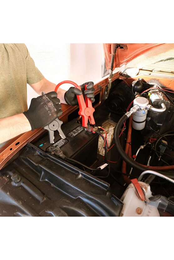 ML4002 6V12V24V 500Amper 2,5Metre 10mm² Akü Takviye Kablosu