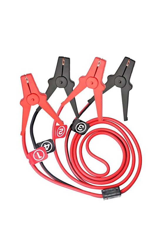 ML4002 6V12V24V 500Amper 2,5Metre 10mm² Akü Takviye Kablosu