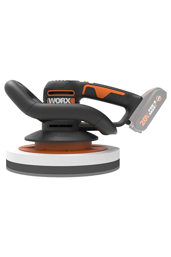 WX856.9 20Volt 254MM Şarjlı Orbital Polisaj Makinesi (Akü Dahil Değildir)