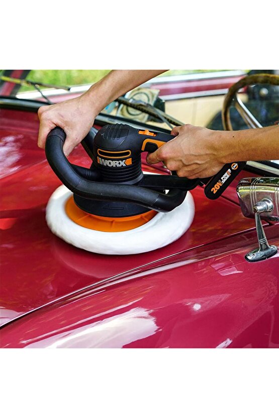 WX856.9 20Volt 254MM Şarjlı Orbital Polisaj Makinesi (Akü Dahil Değildir)