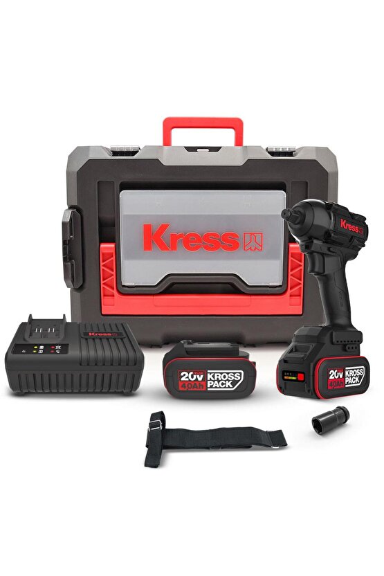 KH275 20Volt4.0Ah Li-ion Çift Akülü 500Nm Kömürsüz Profesyonel Şarjlı Somun Sıkma