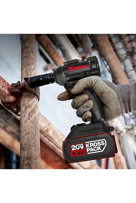 KH275 20Volt4.0Ah Li-ion Çift Akülü 500Nm Kömürsüz Profesyonel Şarjlı Somun Sıkma
