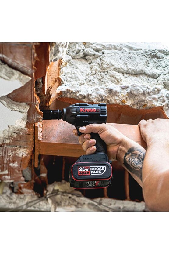 KH275 20Volt4.0Ah Li-ion Çift Akülü 500Nm Kömürsüz Profesyonel Şarjlı Somun Sıkma