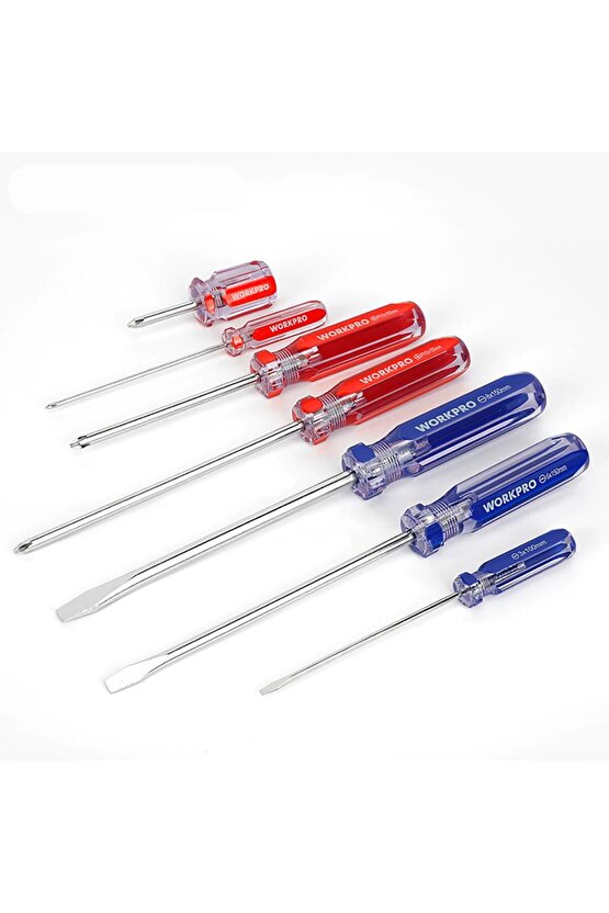 WP200533 7 Parça CR-V Manyetik Profesyonel Tornavida Seti