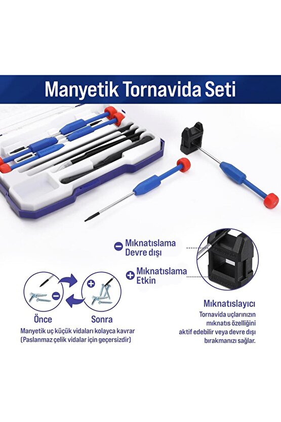 WP200531 12 Parça CR-V Elektronikçi Hassas Profesyonel Onarım Seti