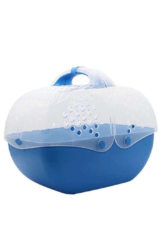 Baggy Kemirgen ve Yavru Kedi Taşıma Çantası Mavi 36x25x29 Cm