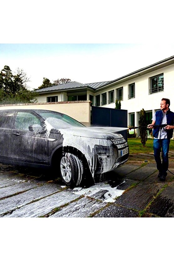 MPX19ELP 1900Watt 140Bar Profesyonel Basınçlı Yıkama Makinesi + ZeminAraç Yıkama Fırçası