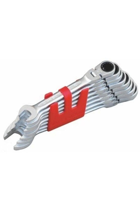 Mafsallı Cırcır Kombine Anahtar Takımı 12li Set