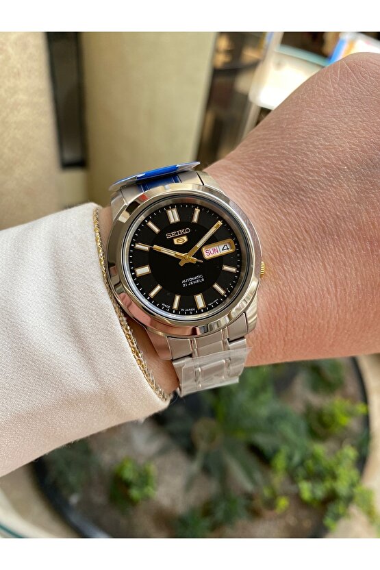 5 Japan Snkk17j1 39 Mm Gri Otomatik Çelik Erkek Kol Saati