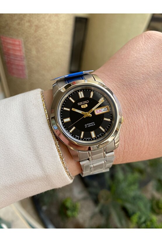 5 Japan Snkk17j1 39 Mm Gri Otomatik Çelik Erkek Kol Saati