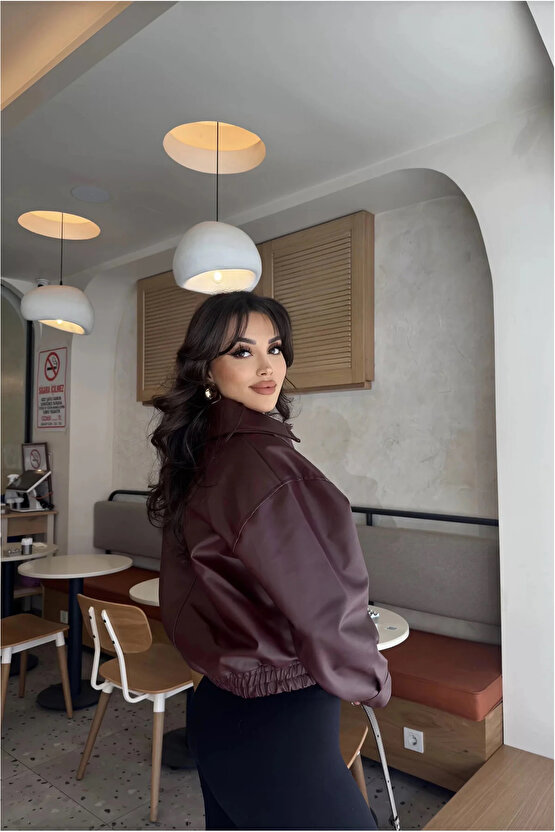 Deri Bomber Deri Ceket