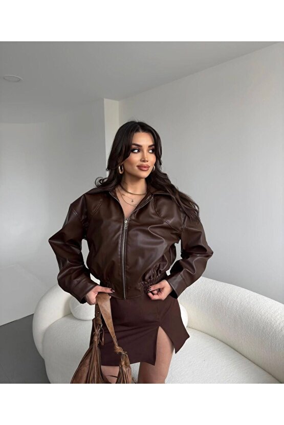 Deri Bomber Deri Ceket